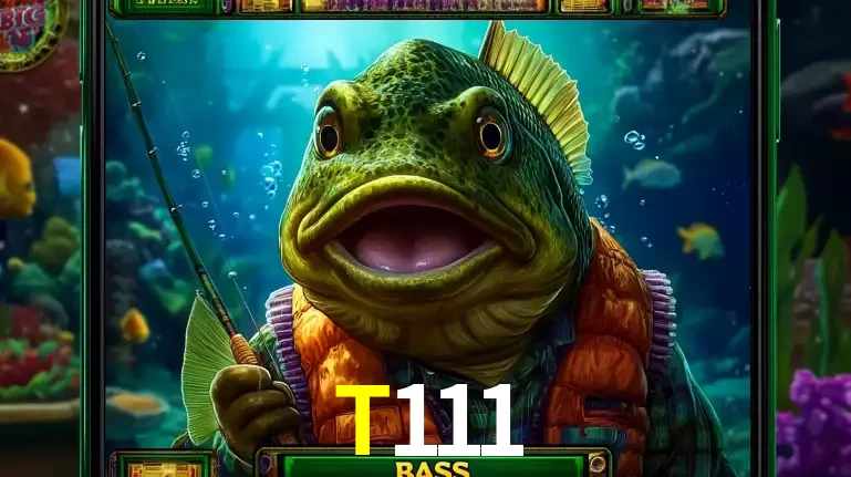 Personagem de peixe pescador do popular jogo de slot com tema de pescaria, uma das emocionantes opções de caça-níqueis para jogar e ganhar no cassino T111.